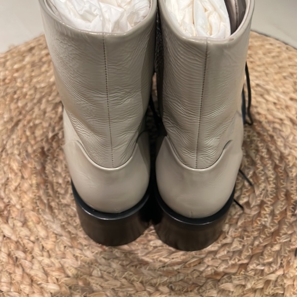 Chanel 22A Grey Lace Up boots - Picture 3 of 7